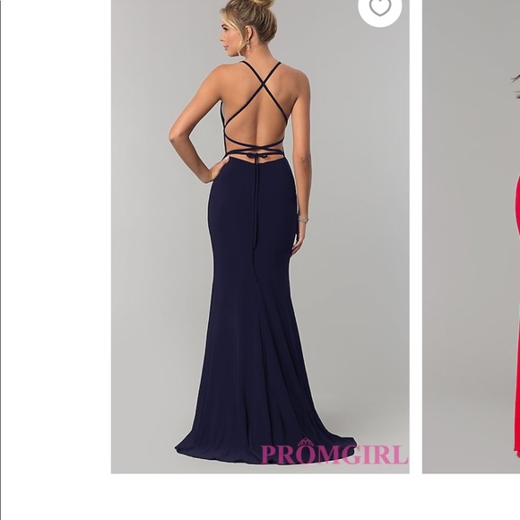 mermaid style prom dress with train